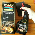 Waxy LEATHER & VINYL POLISH สเปรย์เคลือบเงาและบำรุงเครื่องหนัง 450ml