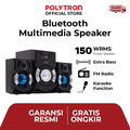 POLYTRON PMA 9527 Bluetooth Multimedia Speaker Hitam 2.1 Channel 150W RMS