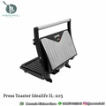 IDEALIFE IL-203 Panini Press Toaster Stainless Steel 3-in-1