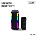 JMAX QS-3632 ลำโพงบลูทูธพกพา ไร้สาย 5.3 ไฟ RGB LED เชื่อมต่อ 2 ตัว
