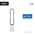 Dyson AM07 Kipas Menara Putih/Perak 1007mm x 190mm x 230mm, 2.85kg