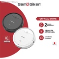 Samu Giken RVCOB8(S) Pembersih Vakum Robot 3-in-1 dengan Kawalan Aplikasi - Bulat, 35cm x 9.5cm, Hitam