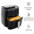 Nồi chiên không dầu Tefal FW201815 6.5 lít, màu đen, dung tích lớn, công nghệ khí nóng đa chiều