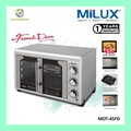 Milux MOT-45FD Oven Elektrik 45L Perak dengan Sistem Konveksi dan Rotisserie