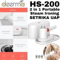 Deerma HS200 2-in-1 Steam Ironing Machine - Putih, Kapasiti Tangki Air 110ml, Kuasa 1000W