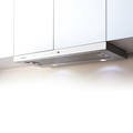 Máy hút mùi âm tủ Malloca H205.7-G, 700mm, Inox, kính đen