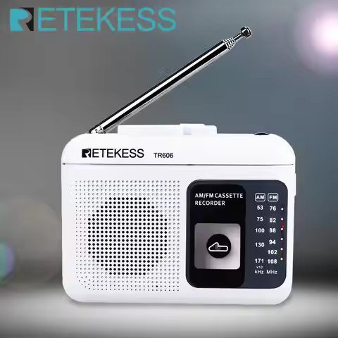 Retekess TR606 Radio FM|AM Portabel dengan Pemutar Kaset