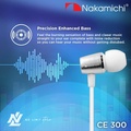 Nakamichi NM-CE300 In-Ear Earphone Kabel dengan Mikrofon - Hitam, Emas, Perak Titanium