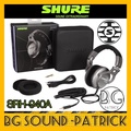 Shure SRH940A - Headphone Over-ear Hitam dan Stainless Steel 40mm Driver