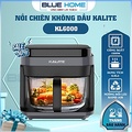 Nồi chiên không dầu Kalite KL6000, 6L, Đen, 8 chế độ nướng, giảm 90% chất béo