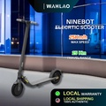 Segway E25 Electric Scooter - KickScooter E25, 9 Inci Flat-Free Tire, 25 km/j, Hitam Gelap