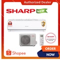 Sharp AHA18WCD 2.0HP Non-Inverter Air Conditioner - Pemacu Udara Dinding dengan Penapis Antibakteria dan Modus Tidur