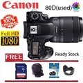 Canon EOS 80D DSLR Camera - APS-C CMOS Sensor, 24.2MP, EF/EF-S Mount, Vari-angle LCD