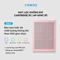 Máy lọc không khí Coway AP-1019C-P, 3 lớp lọc, màn hình cảm ứng, đặt sàn, 46.9 x 34 x 16.5 cm