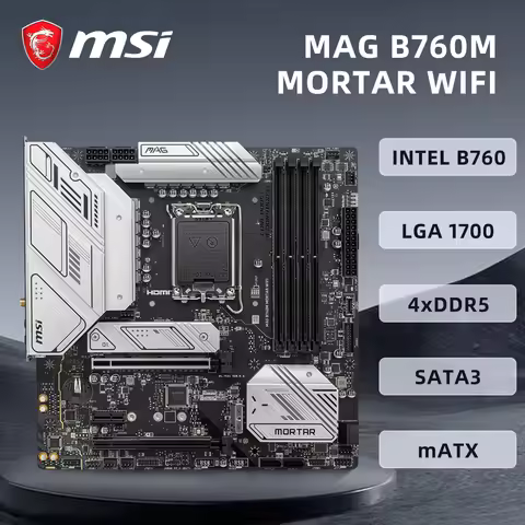 MSI B760 Gaming Plus WiFi Motherboard ATX Intel LGA 1700 DDR5 192GB Max Memory