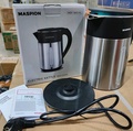 Maspion MEK 1803 Electric Kettle 1.8L Stainless Steel - Ketel Listrik Silver
