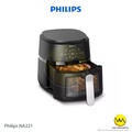 Philips Airfryer NA221/00 - 4.2L, Hitam & Putih, Rapid Air Technology