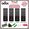 Deka F5N 5 Blades Gun Metal Ceiling Fan With Remote Control (56") [Twin Pack]