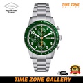 Fossil FS6048 Sport Tourer Chronograph Stainless Steel Watch - 42mm Green Dial, Silver Band
