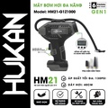 Máy Nén Khí Bơm Hơi Dùng Pin Hukan Z1000, Áp Suất Tối Đa 130PSI, Kèm Dây Dẫn Hơi 40cm