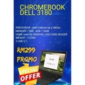 Dell Chromebook 3180 - Notebook 11.6" Hitam, Intel Celeron, 2GB/4GB RAM, 16GB/32GB eMMC