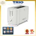 Trio TTS-662 Pop-Up Toaster 2 Slices - Mesin Roti Bakar dengan 6 Tetapan Suhu dan Penghamparan Remahan yang Mudah Dikeluarkan