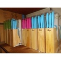 Oxone OX-761 Pisau Gunting Knife Set - Stainless Steel, Warna Biru, Hijau, dan Pink