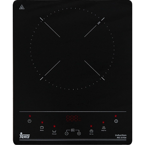 Bếp từ Teka FIC 31T30 - Bếp từ đơn 2000W, Kính Schott Ceran, Đen, 290x365mm