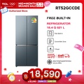 TCL ตู้เย็น 4 ประตู RT52GCCDE 521 ลิตร สี Glacier Blue