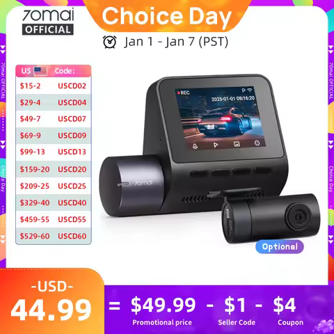 70mai กล้องติดรถยนต์ Dash Cam A400 ความละเอียด 2K 1440P
