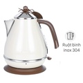 Ấm đun nước siêu tốc DeLonghi KBOV2001.BG 1.7 lít, màu Be (Beige)
