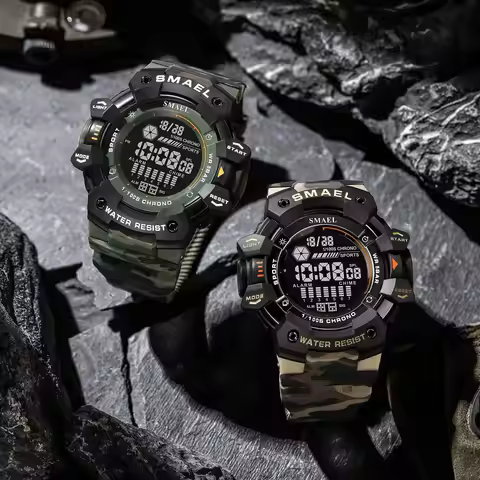 SMAEL 8050 นาฬิกาข้อมือดิจิตอล LED กันน้ำ 50m