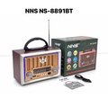 Đài Radio NNS NS-8109BT - Đen, Vàng, Bạc | Hỗ trợ Bluetooth 5.0, USB/TF, Bắt Sóng FM/AM