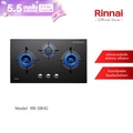 รินไน Rinnai เตาฝังแก๊ส RB-38-HG 3 หัวทองเหลือง กระจกนิรภัย
