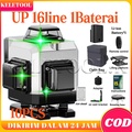 Keletool 16 Line Laser Level 4D Bangunan Waterpass Keramik Digital Meteran Laser 4 in 1 Multifungsi