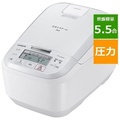 日立 HITACHI RZ-X100DM-W パールホワイト 圧力&スチームIH炊飯器 5.5合