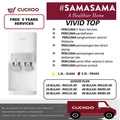Cuckoo Vivid Water Purifier - Penapis Air 6 Peringkat Nano Positive Filtration, 5.3 ℓ Air Panas, Touch Screen