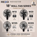 REZO U10 Kipas Dinding 18" - Industri Tarik Tali