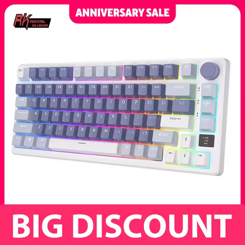 คีย์บอร์ด RK Royal Kludge M75 75% Bluetooth Tri-Mode Wireless Mechanical Keyboard