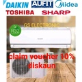 Sharp AHA9WCD 1HP Non-Inverter Air Conditioner - Pemacu Udara Berkekuatan R32 untuk Kepentingan Rumah