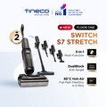 Tineco Floor One Switch S7 Stretch - Pembersih Lantai Basah dan Kering Hitam & Putih 10.4kg