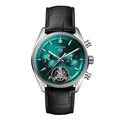 TAG Heuer Carrera Chronograph Tourbillon CBS5013.EB0375 - Jam Tangan Kronograf 42mm Stainless Steel Biru