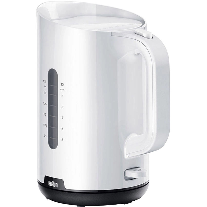 Braun WK1100WH - Ấm đun siêu tốc 1.7 lít, màu trắng, công suất 2200W