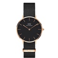 Jam Tangan DW Classic Petite Cornwall Black 32MM Rose Gold - Quartz Watch