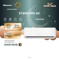 Hisense AN09CBG 1HP Non-Inverter Air Conditioner - CB Series