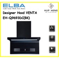 Elba EH-Q9693DC VENTA Kitchen Hood - 2200m³/h, Hitam, 90cm Lebar