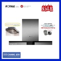 FOTILE EMS9020 Chimney Hood - Stainless Steel, 90cm, Centrifugal Fan, Baffle Filter, Auto Operation