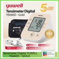 Tensimeter Digital Yuwell YE660D Gold - Pengukur Tekanan Darah dan Detak Jantung