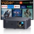 Yaber K2s โปรเจคเตอร์พกพา 1080P FHD สว่าง 800 ANSI Lumens เทา
