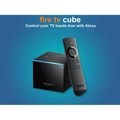 Amazon Fire TV Cube 3rd Gen - TV Box Hitam 4K Ultra HD dengan Alexa Voice Remote